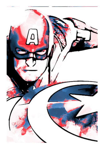 Wall Art, Captain America Movie Comic Character Artwork