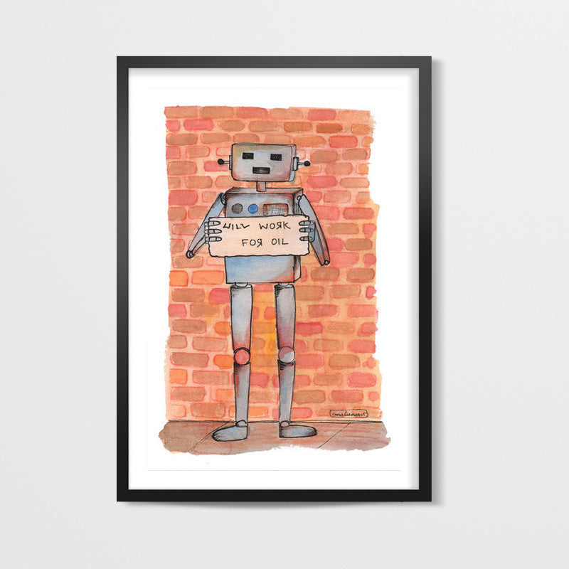 Homeless Robot Wall Art