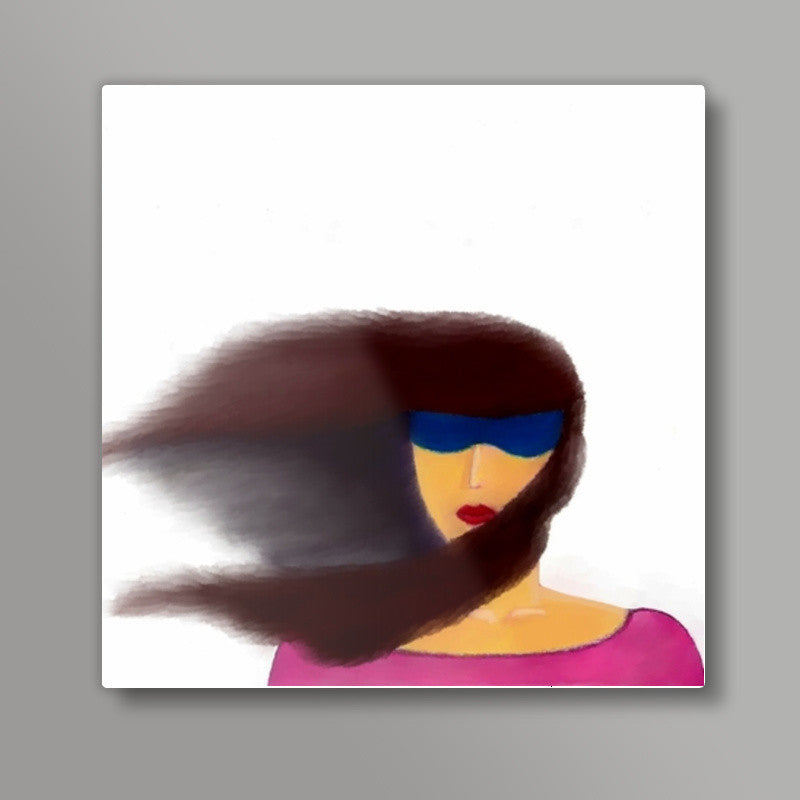 girl Square Art Prints