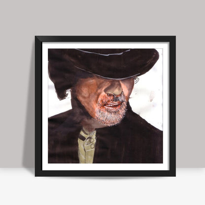 Bollywood superstar Amitabh Bachchan is a dedicated, talented and legendary actor Square Art Prints