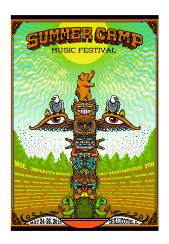 Summer Camp Music Festival Poster Wall Art