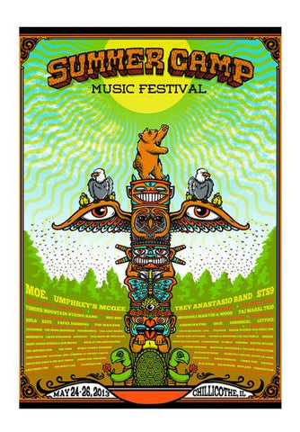 PosterGully Specials, Summer Camp Music Festival Poster Wall Art