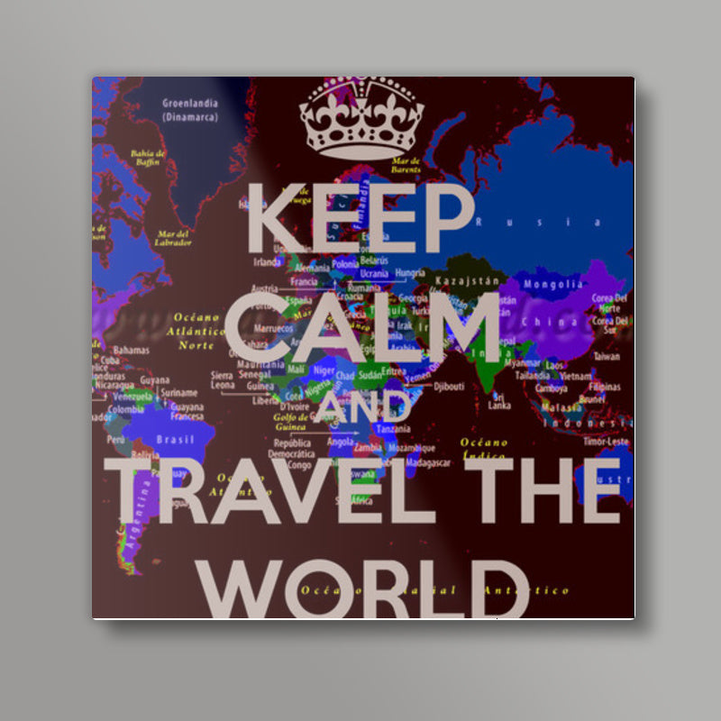 travel quotes Square Art Prints