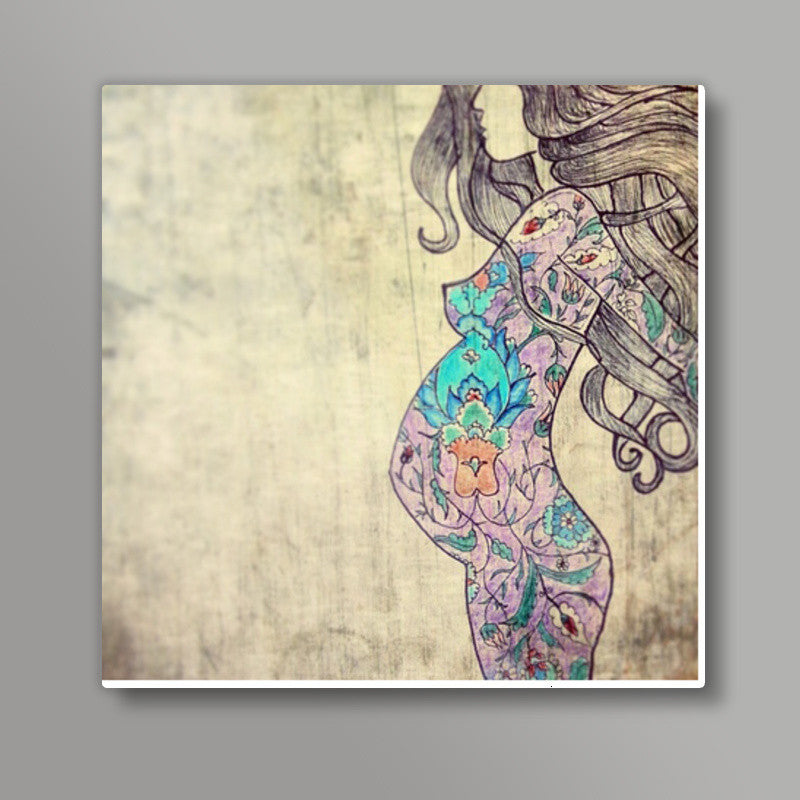 Made with love Square Art Prints
