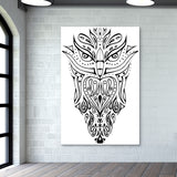 owl illustration hand drawn art Wall Art