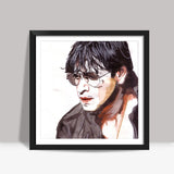 SRK is a rare blend of substance and style Square Art Prints