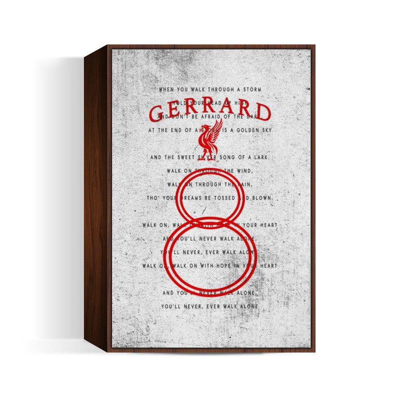 GERRARD #8- YNWA ANTHEM concrete texture