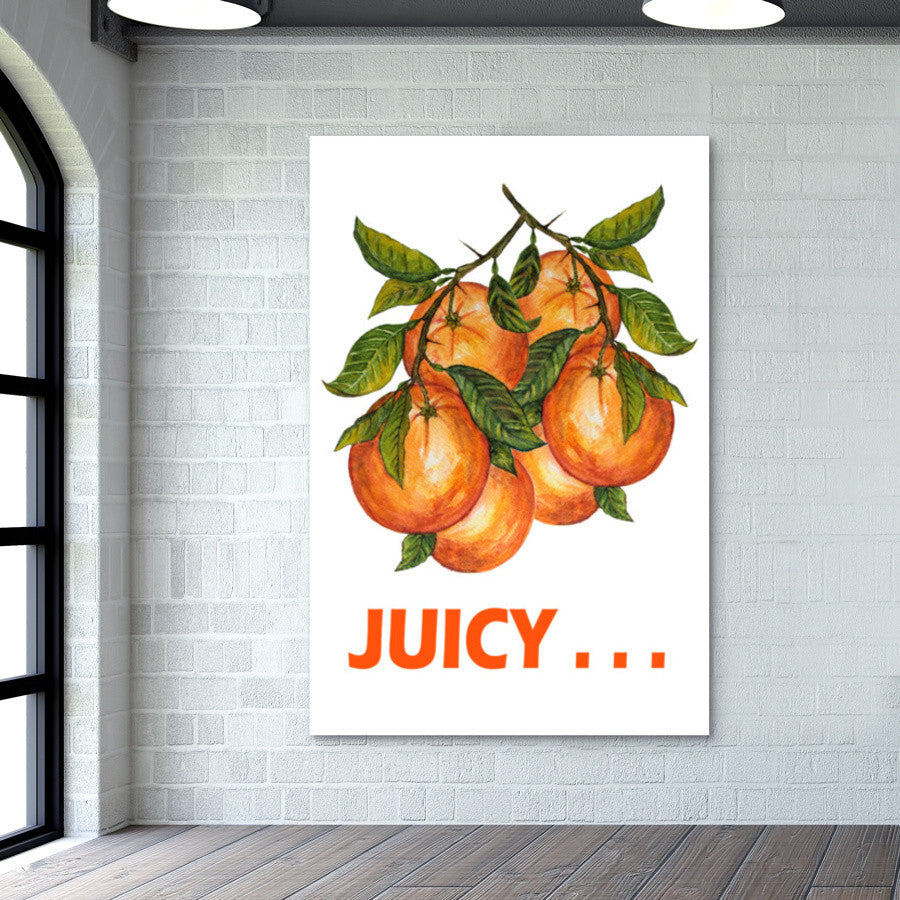 Bunch Of Oranges Fruit Painting Wall Art