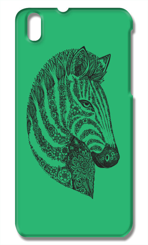 Floral Zebra Head HTC Desire 816 Cases