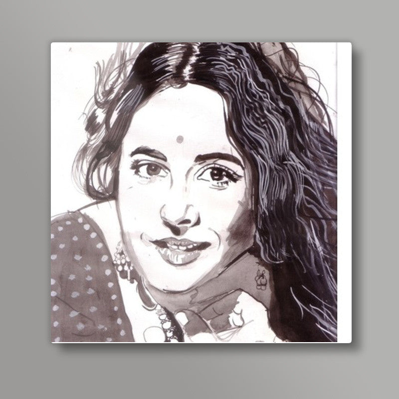 Vidya Balan is a self-made superstar! Square Art Prints