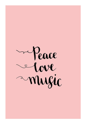Peace Love Music Wall Art