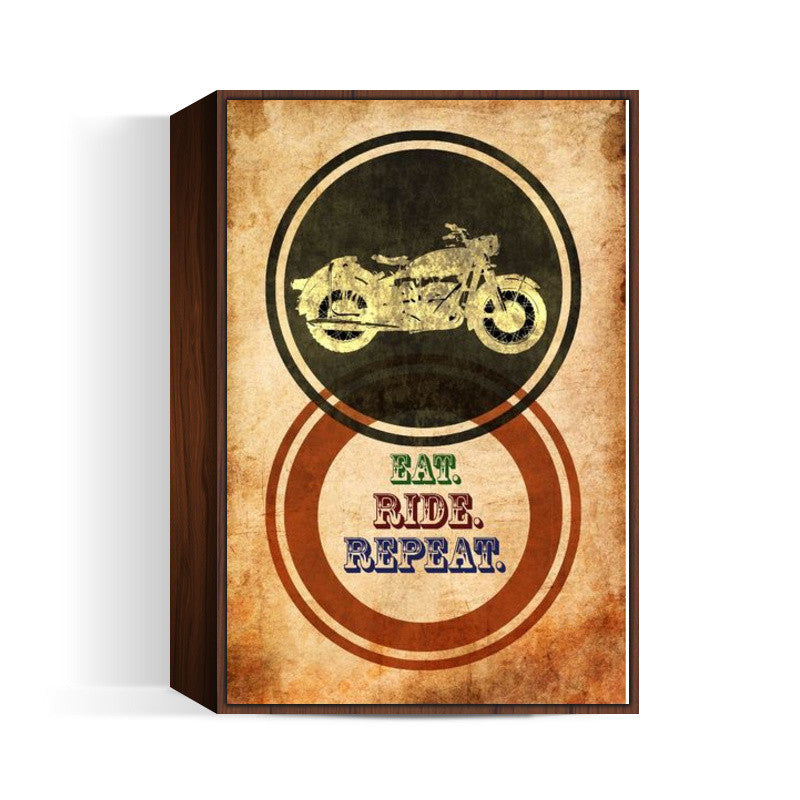 Eat Ride Repeat Wall Art