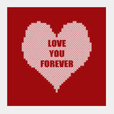 Square Art Prints, Valentines Day Love You Forever  Square Art Prints