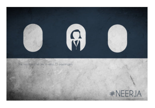 neerja brave minimal sacrifice  Wall Art