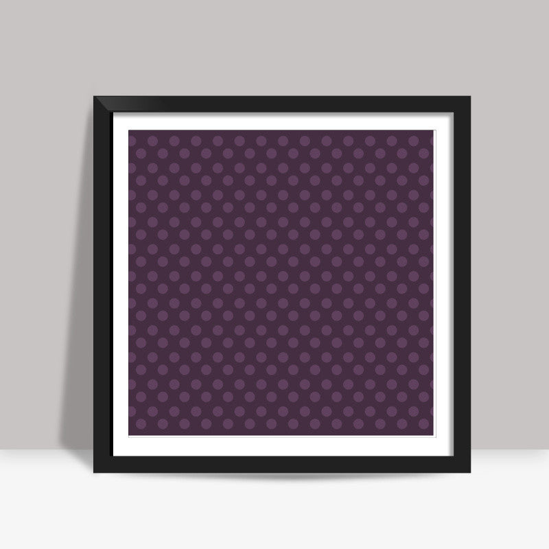Purple Dots Square Art Prints