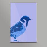 Abstract Sparrow blue Wall Art