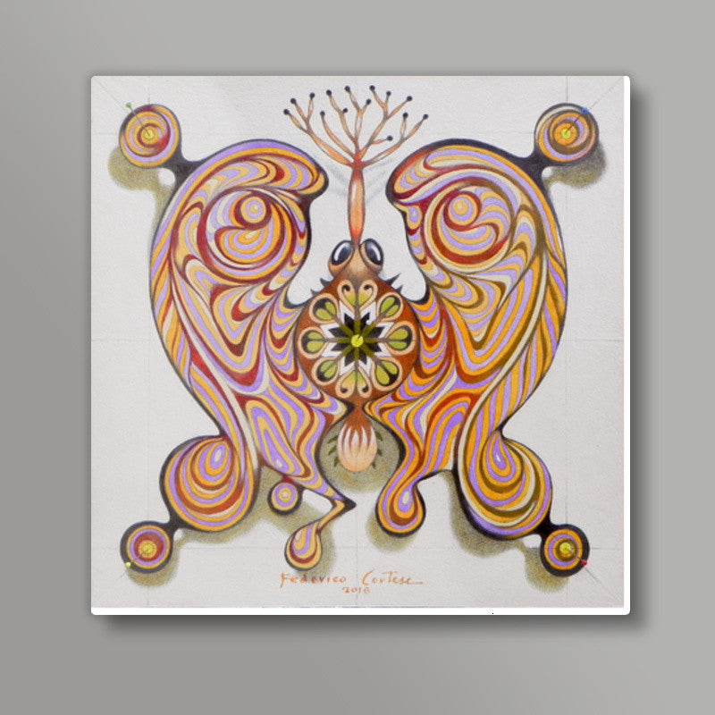 imperial butterfly Square Art Prints