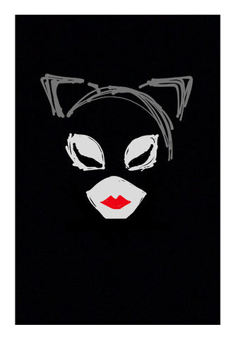 Catwoman Batman Minimal Doodle Sketch (Superhero) Art PosterGully Specials