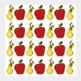 Square Art Prints, Cool Apple And Pear Fruit Pattern  Square Art Prints
