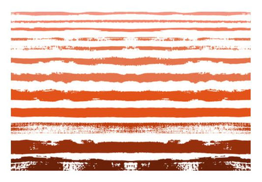PosterGully Specials, Uneven Orange Stripes Wall Art