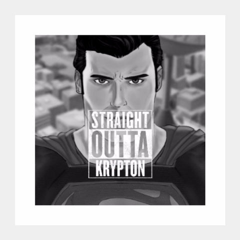 Square Art Prints, Superman: Straight Outta Krypton, - PosterGully