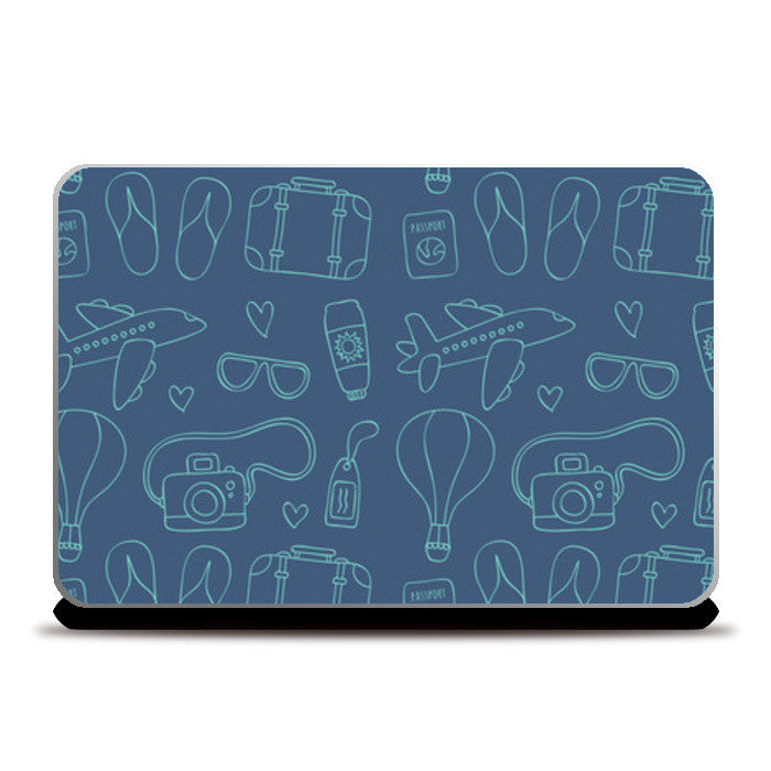 Sketchy Travel Laptop Skins