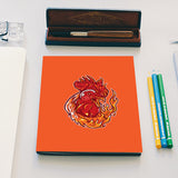 Rooster On Fire Notebook