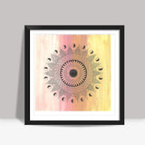 Mandala symmetry zen Square Art Prints