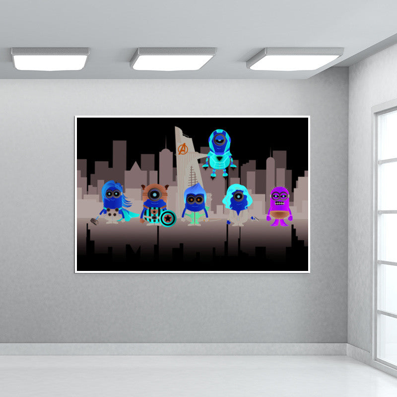 Minion Avengers Wall Art