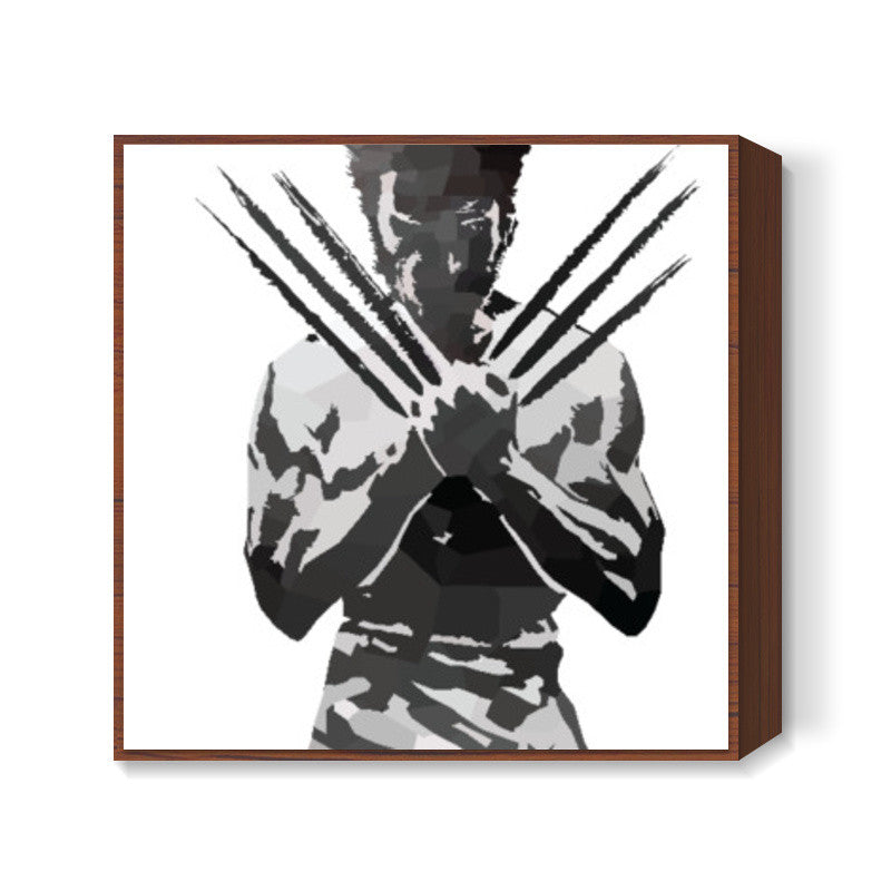 Low Poly Wolverine Art Print