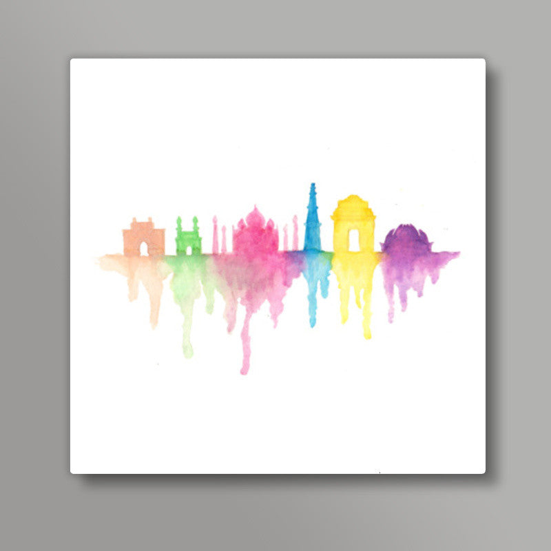 india Square Art Prints