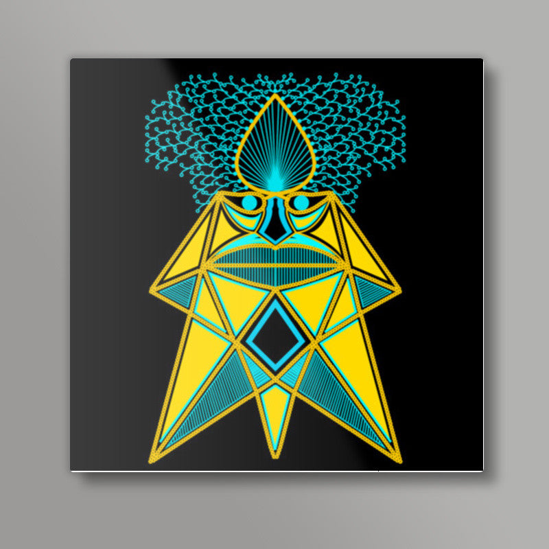 Where my demons hide - Night ! ( Tribute - Imagine Dragons ) Square Art Prints