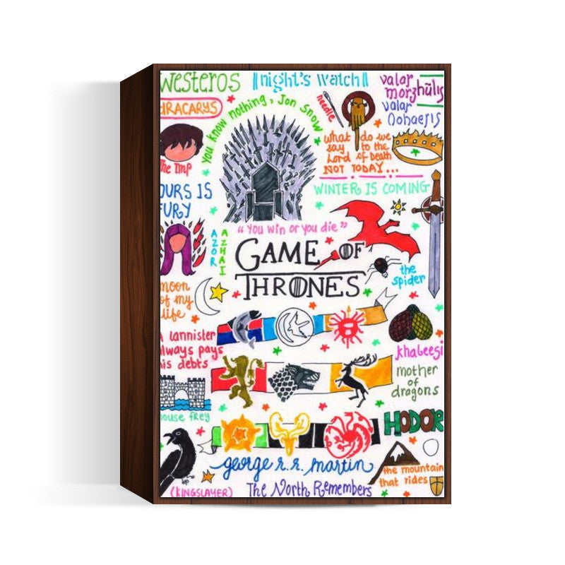 Game of Thrones Doodle Wall Art