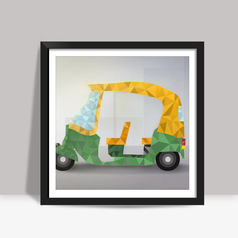 Polly art Autorikshaw Square Art Prints