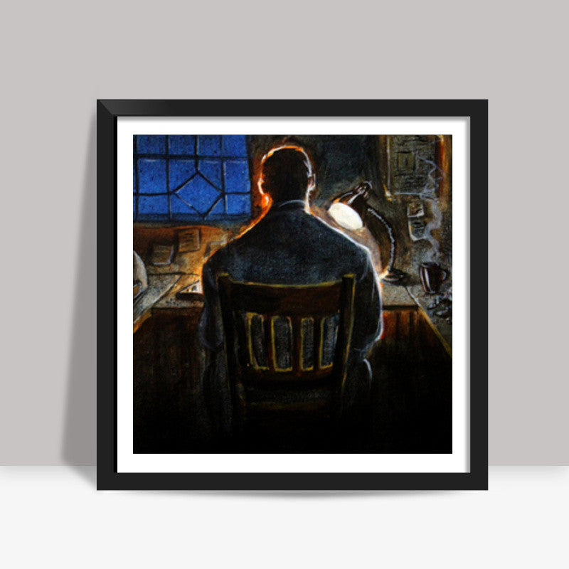 Mr. Studious Square Art Prints