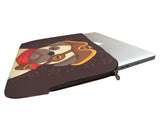 Cute Pug With Pirate Costume Laptop Sleeve