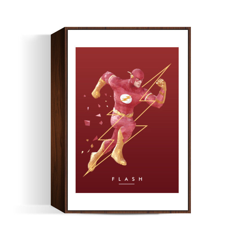 Flash Low Poly  Wall Art