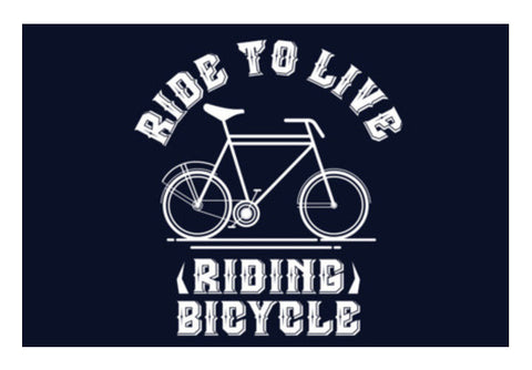 Ride To Live Art PosterGully Specials