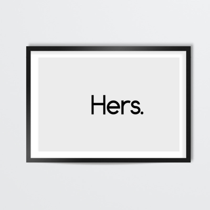 Hers. Wall Art