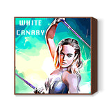 White Canary Square Art Prints