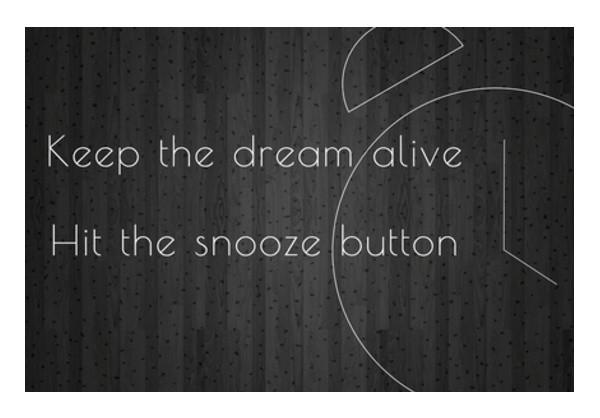 PosterGully Specials, motivational time alarm snooze dream lazy minimalist poster Wall Art