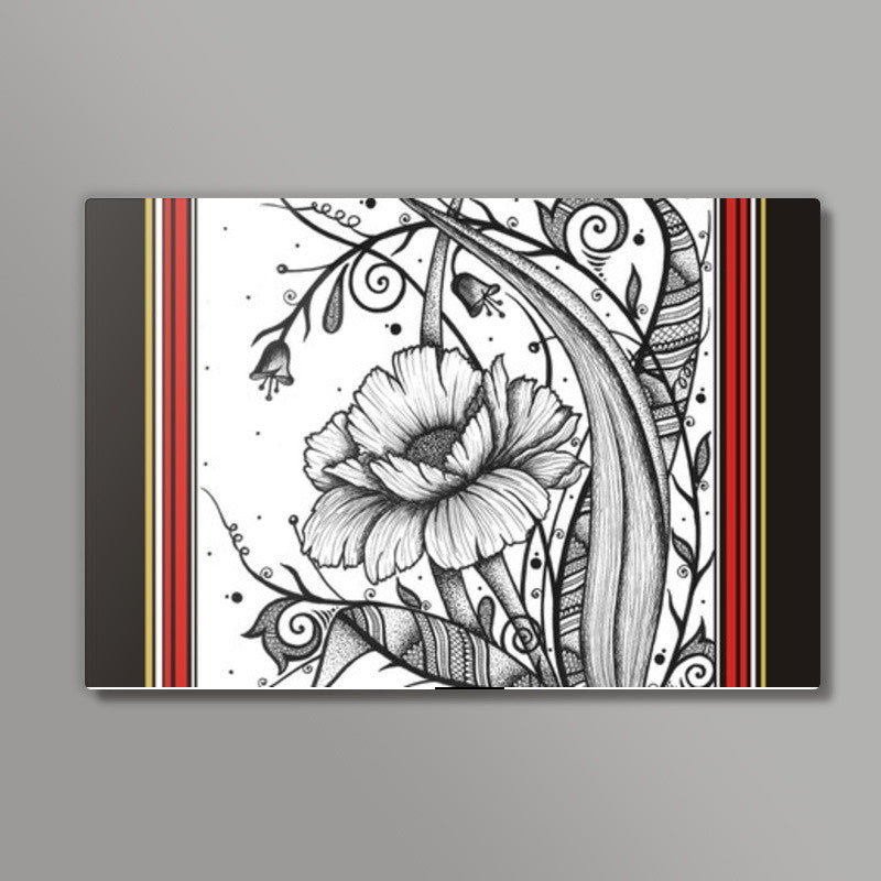 Floriz Design- Floral Black and White Wall Art