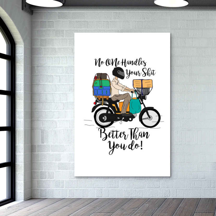 Handle Life Wall Art