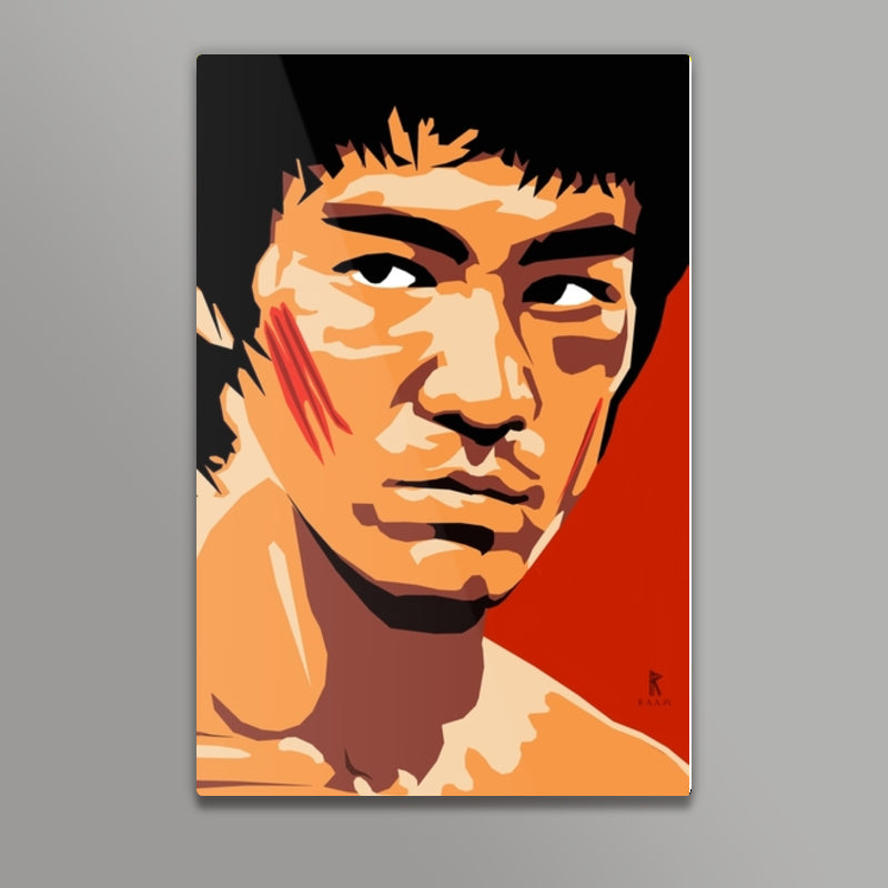 Bruce Lee Vector Art Wall Art