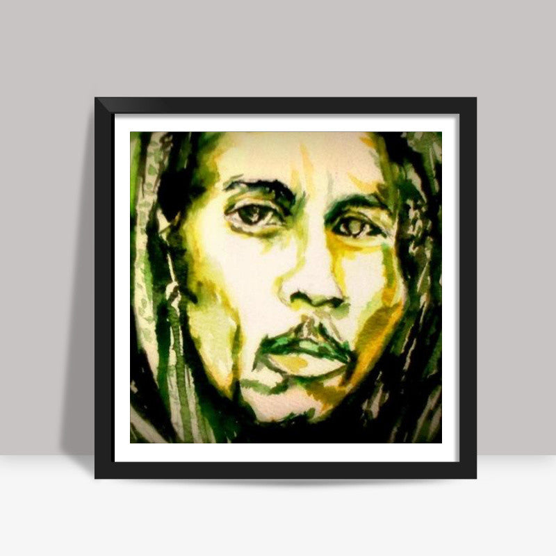 bob marley Square Art Prints