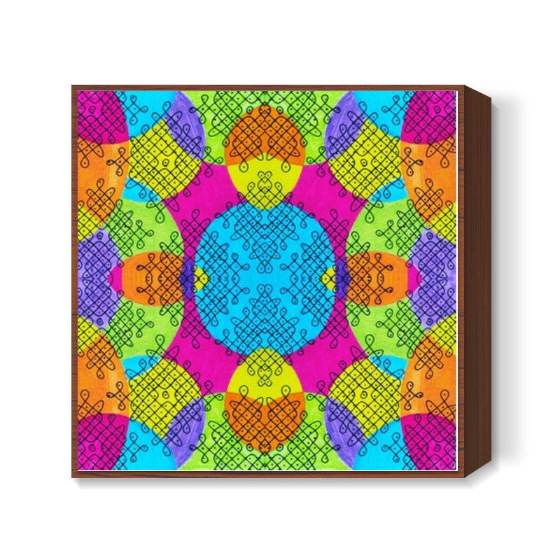 Indian twisties Square Art Prints