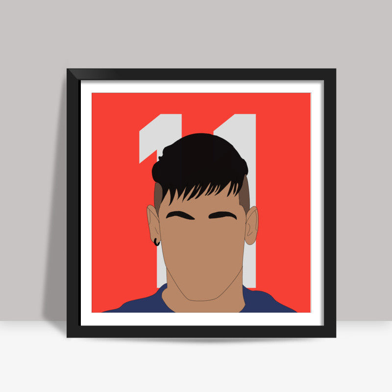 Neymar Jr. 11 | Barcelona | Football Square Art Prints
