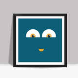 happy face Square Art Prints
