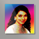Juhi Chawla Bollywood Actress Artwork  Square Art Prints