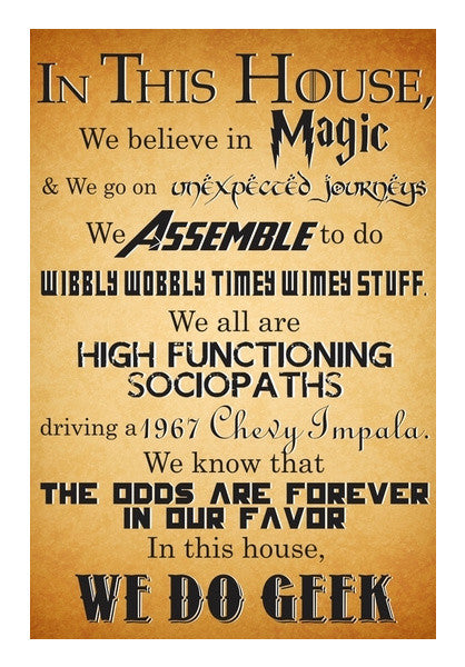Wall Art, We do Geek Wall Art